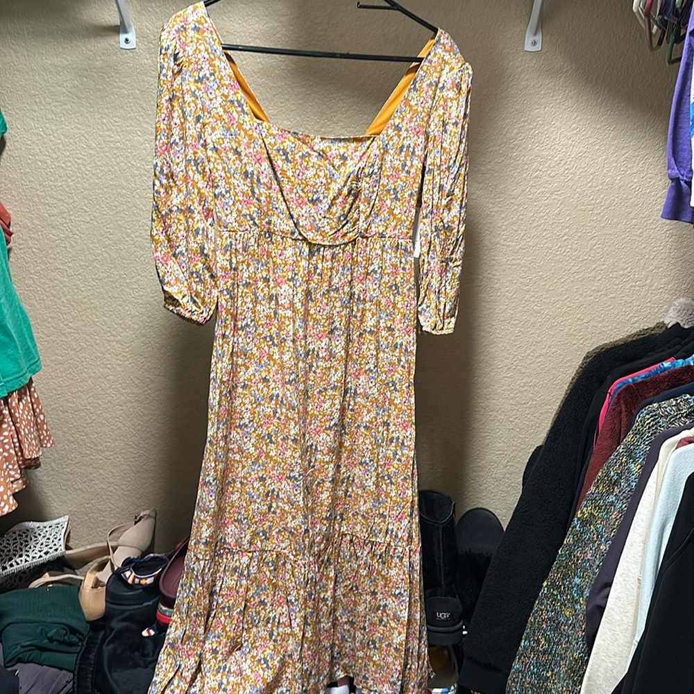 SO Floral Midi Dress NWT
